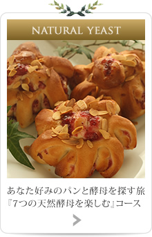 あなた好みのパンと酵母を探す旅『7つの天然酵母を楽しむ』コース